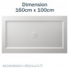 TEUCO-RECEVEUR DE DOUCHE 140cmx80cm EN DURALIGHT