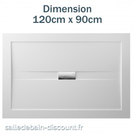 TEUCO-RECEVEUR DE DOUCHE WILMOTTE 120cmx90cm-EN ACRYLIQUE-NT64A