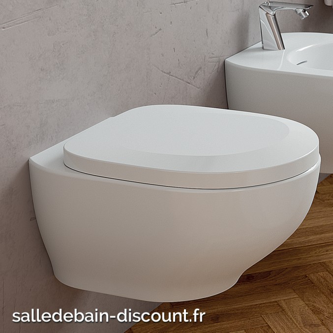 GSG-Cuvette WC suspendue LILAC en céramique blanc brillant-LIWCSO à